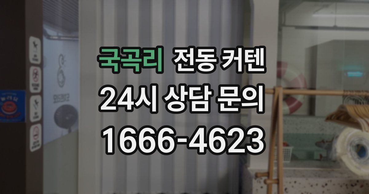 국곡리 전동 커텐