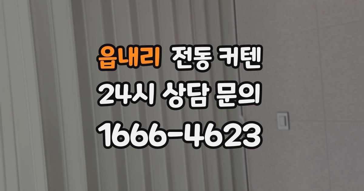 읍내리 전동 커텐