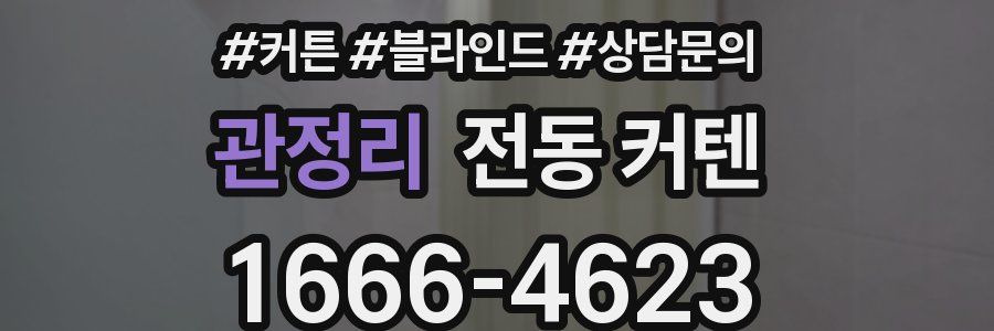 관정리 전동 커텐