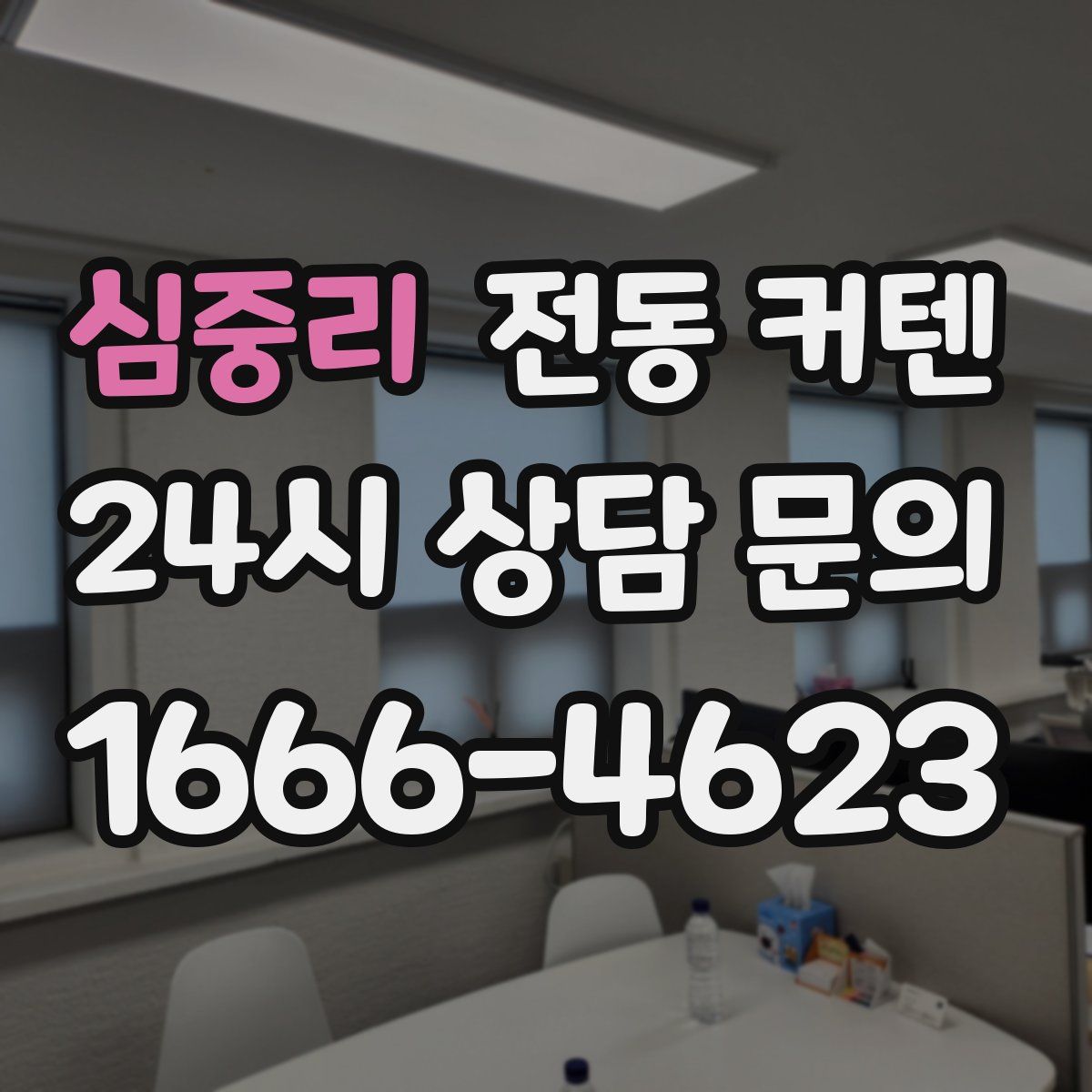 심중리 전동 커텐