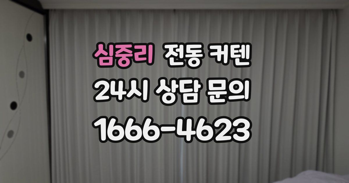 심중리 전동 커텐