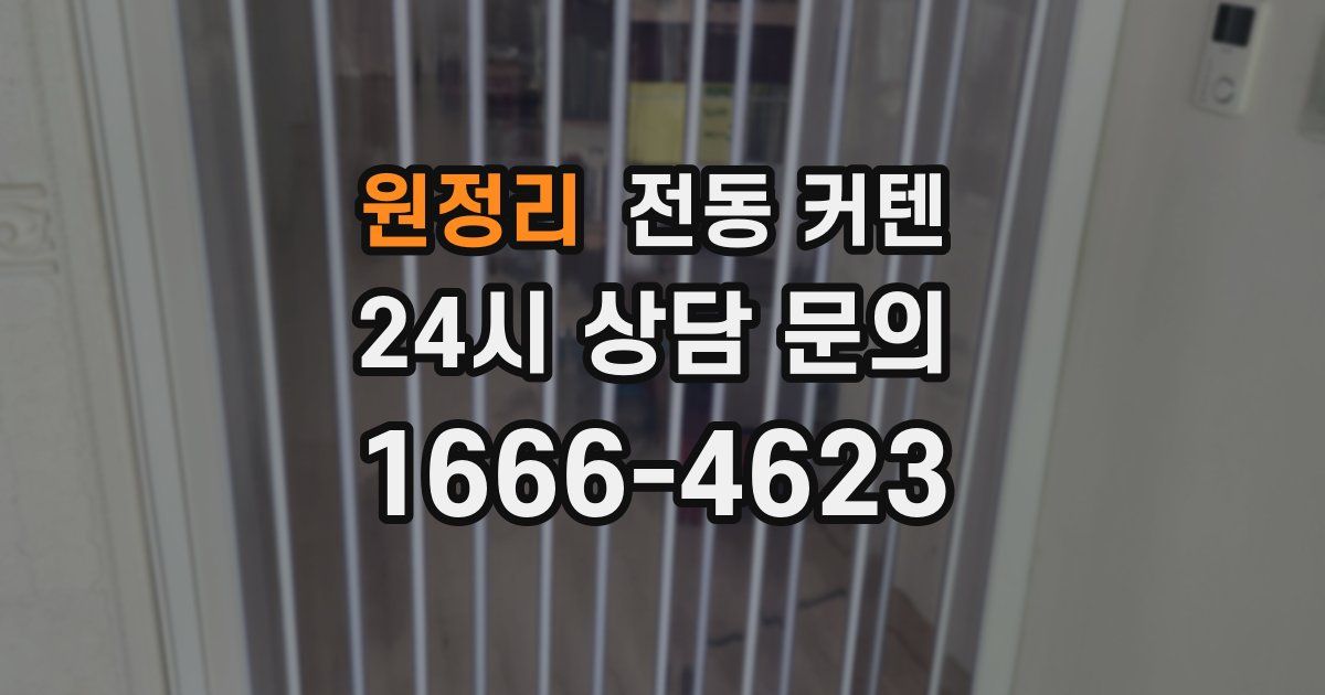 원정리 전동 커텐
