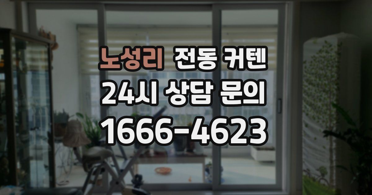 노성리 전동 커텐