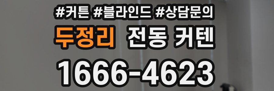 두정리 전동 커텐