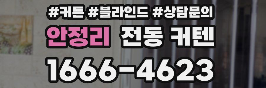 안정리 전동 커텐