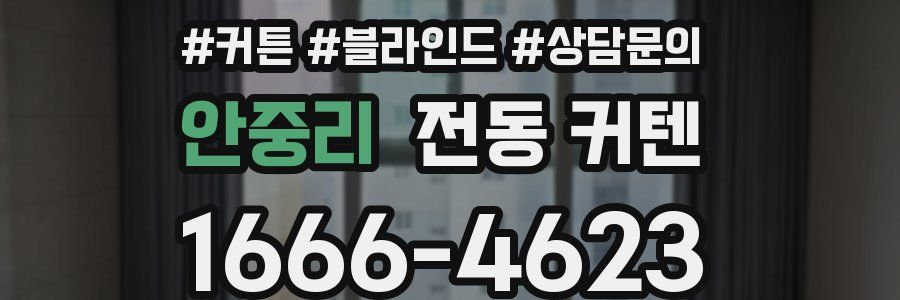 안중리 전동 커텐