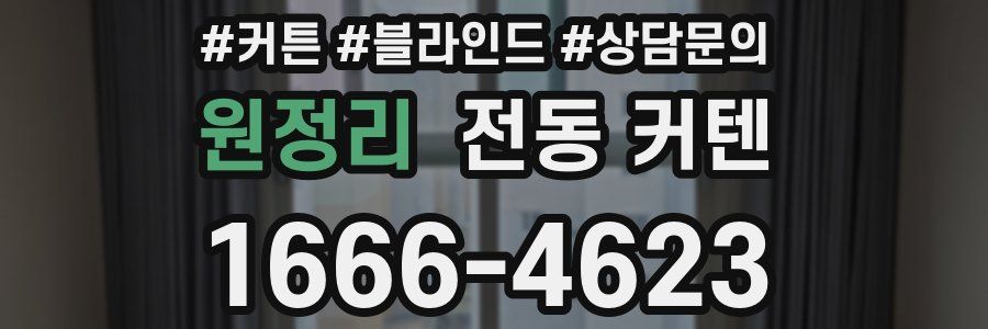 원정리 전동 커텐