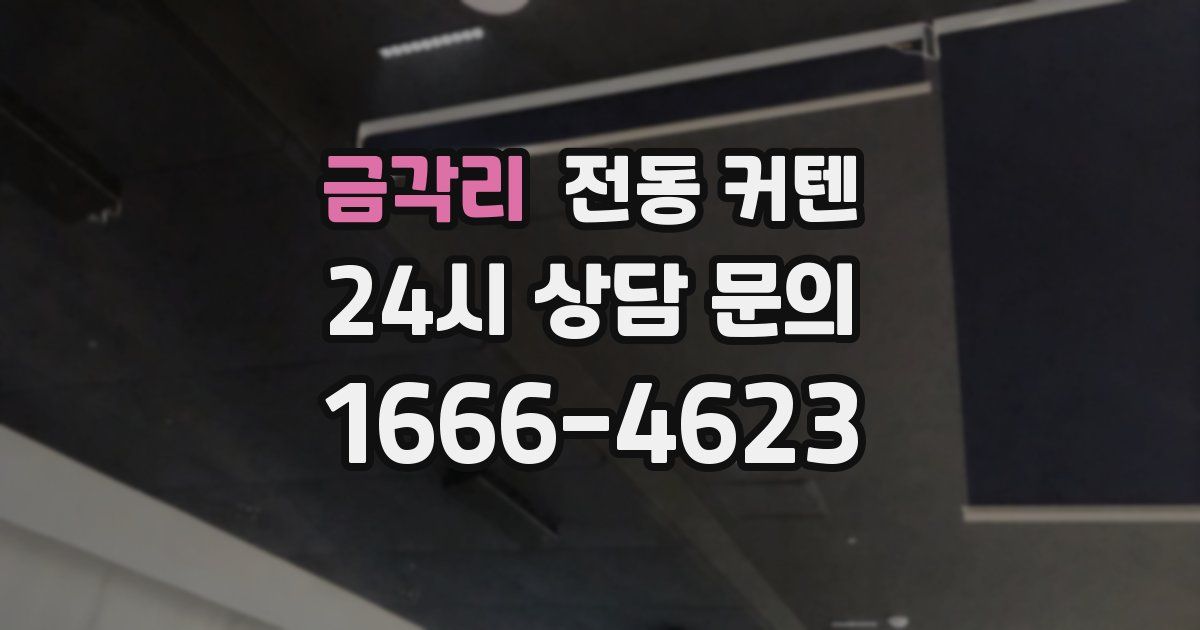 금각리 전동 커텐