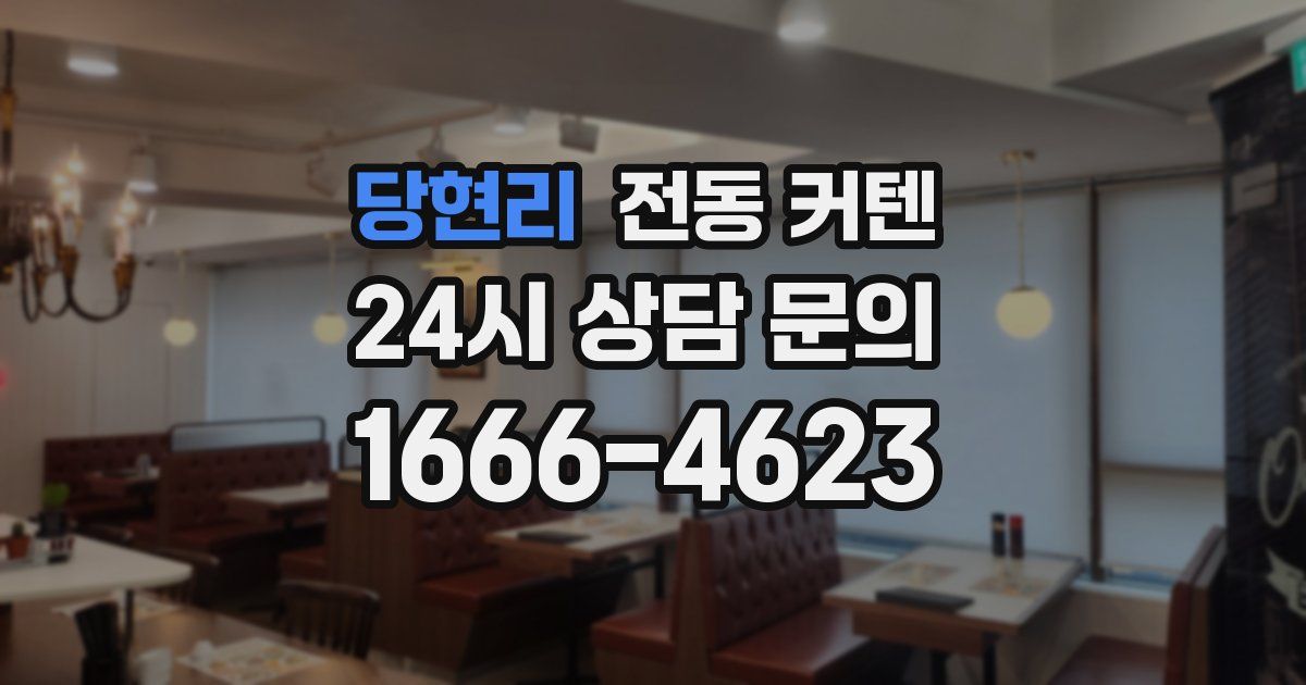 당현리 전동 커텐