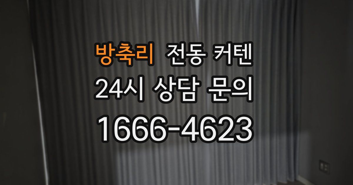방축리 전동 커텐