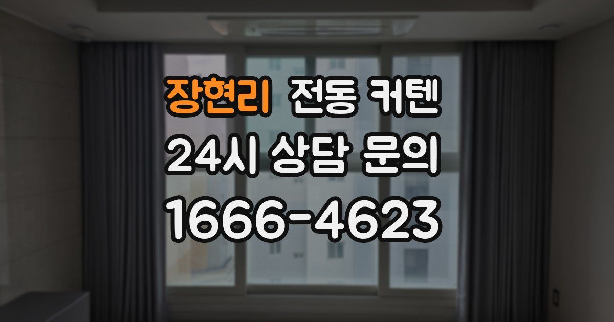 장현리 전동 커텐