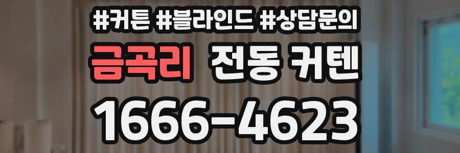 금곡리 전동 커텐