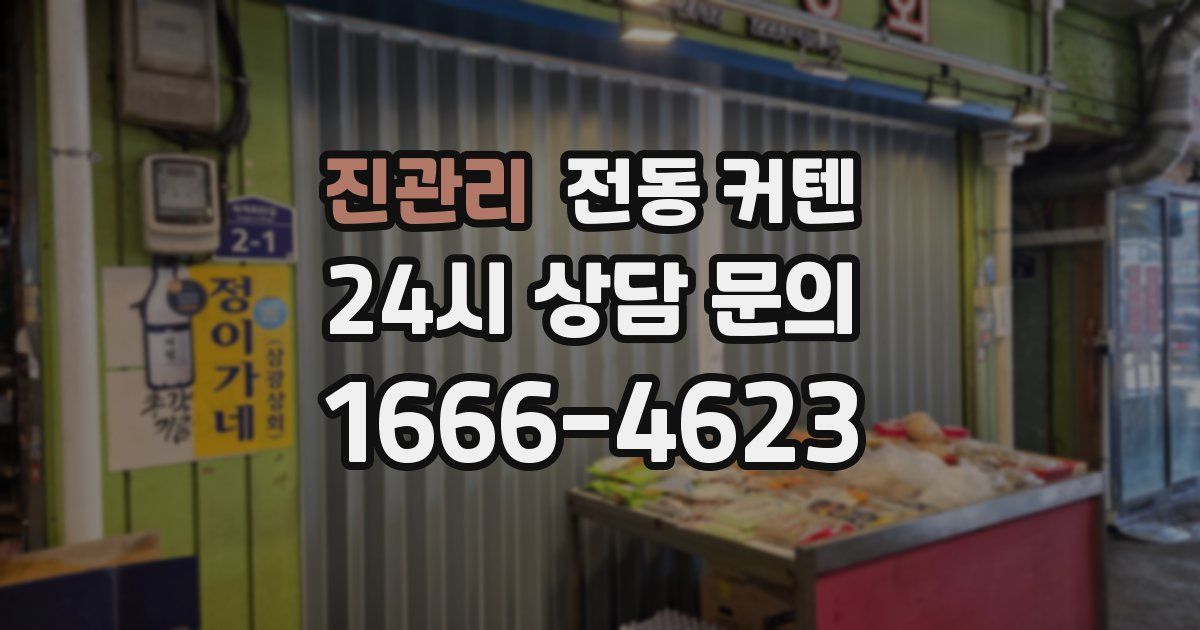진관리 전동 커텐