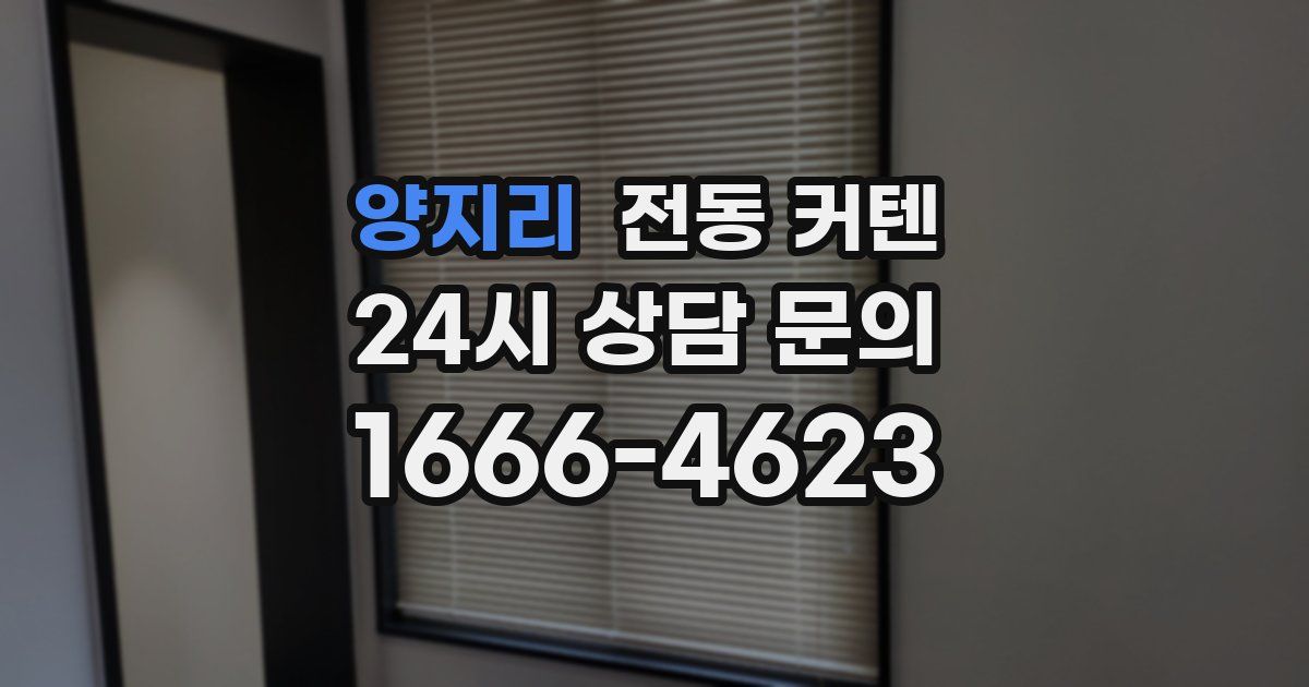 양지리 전동 커텐
