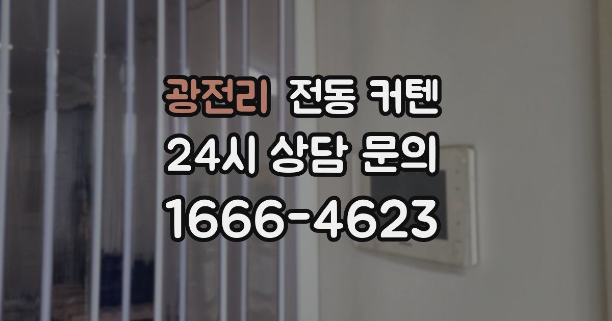 광전리 전동 커텐