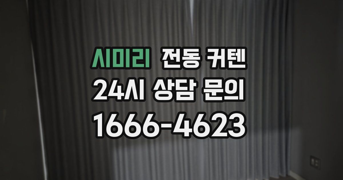 시미리 전동 커텐