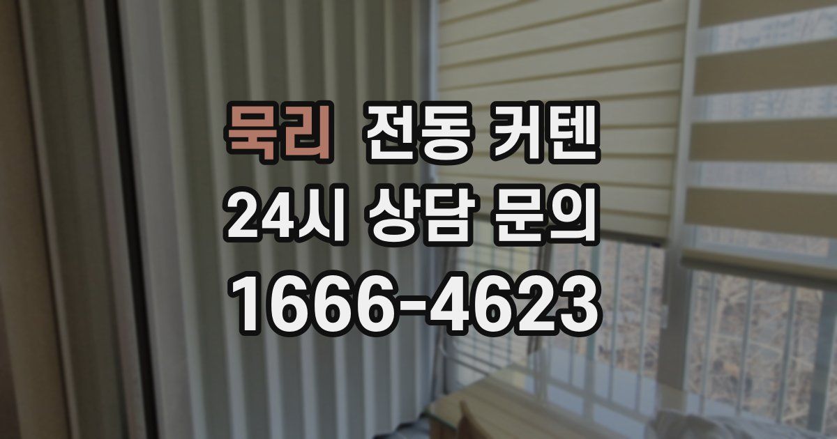 묵리 전동 커텐
