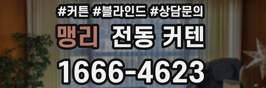 맹리 전동 커텐
