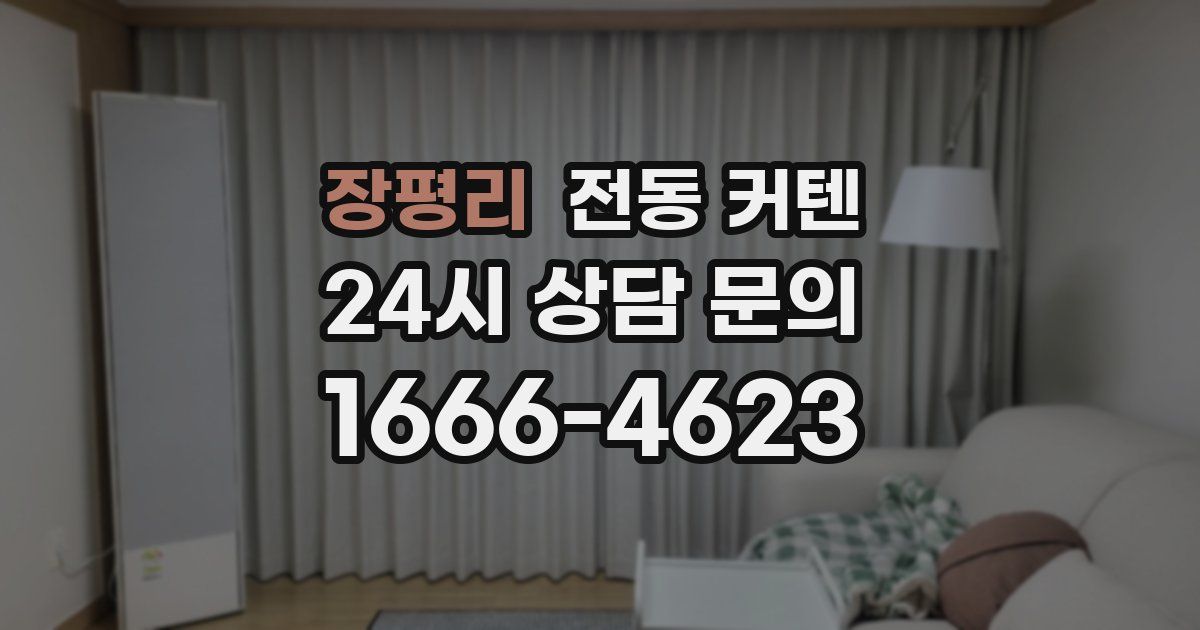 장평리 전동 커텐