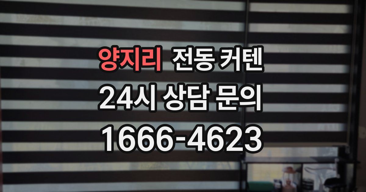 양지리 전동 커텐