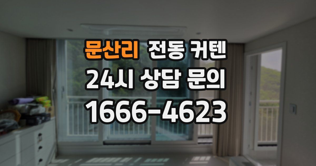 문산리 전동 커텐