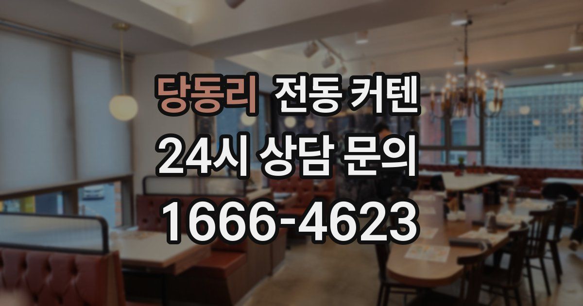 당동리 전동 커텐