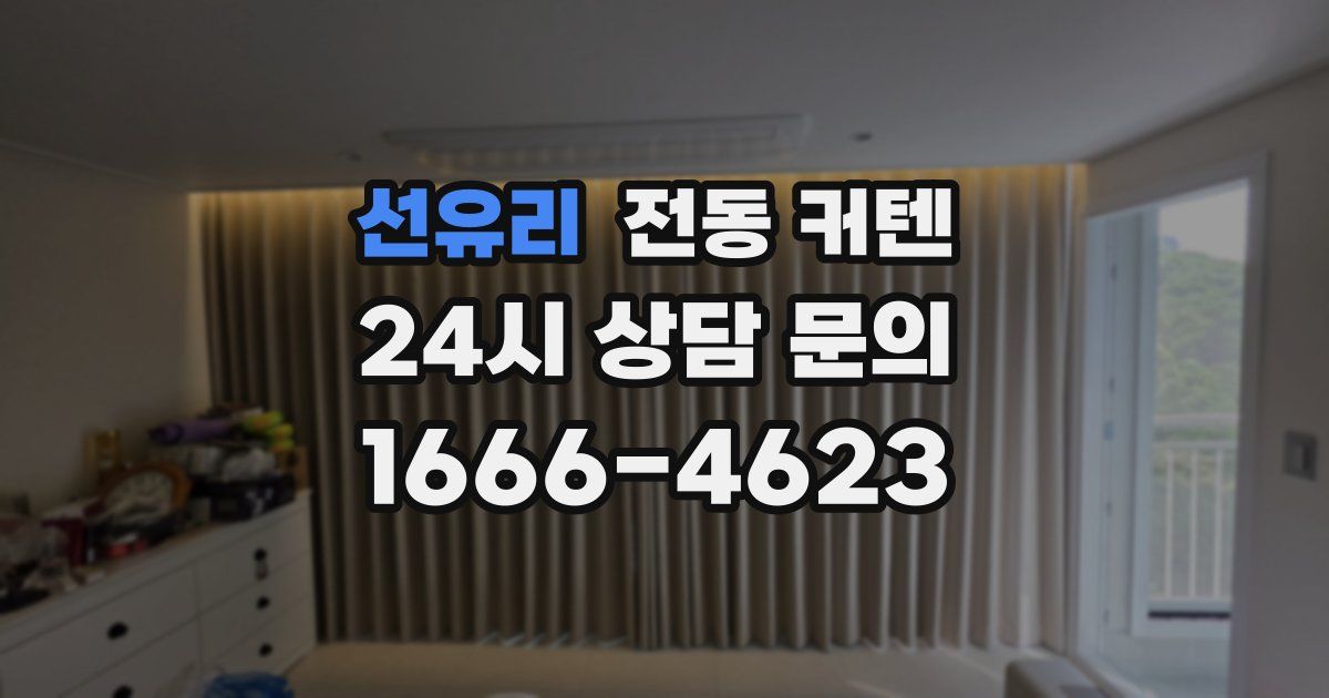 선유리 전동 커텐