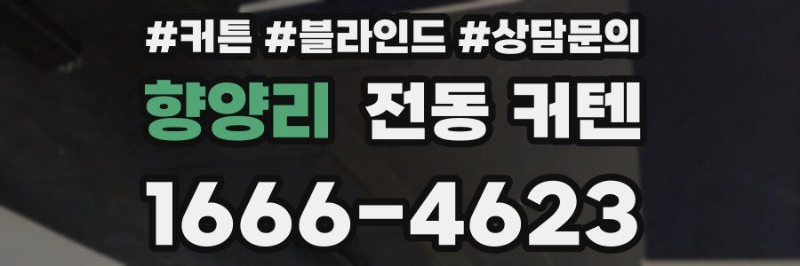 향양리 전동 커텐