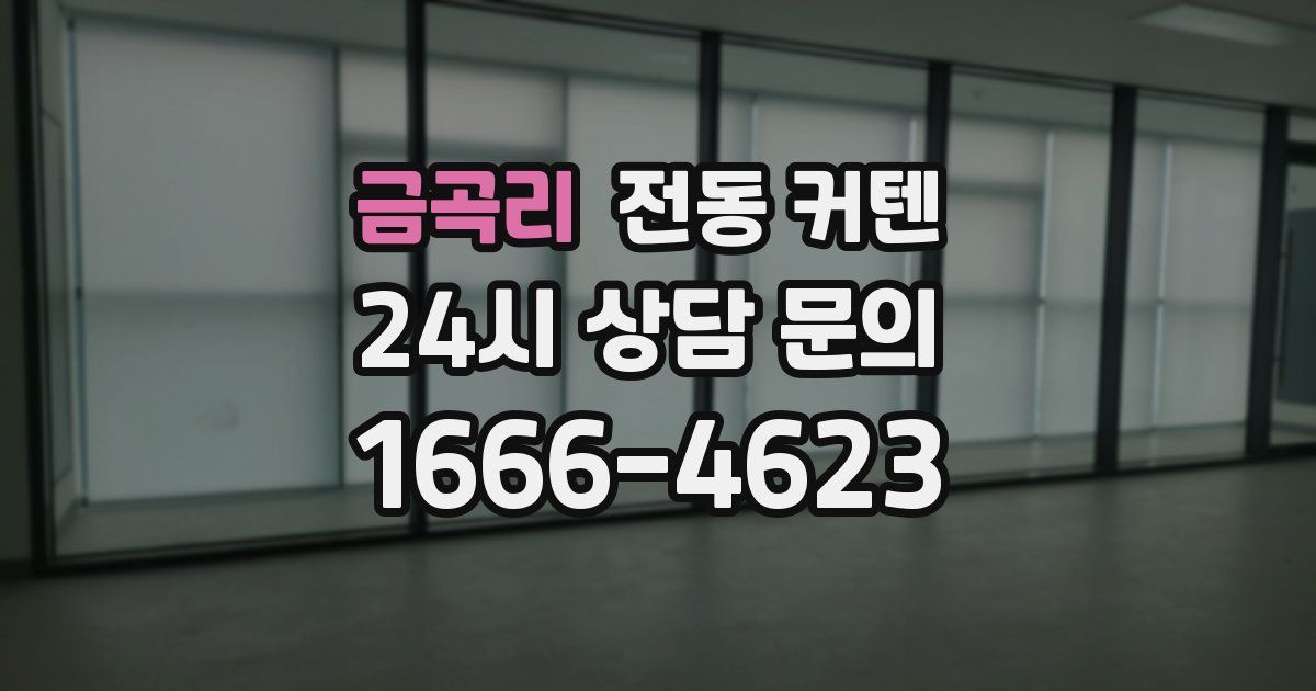 금곡리 전동 커텐