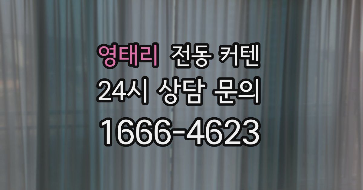 영태리 전동 커텐