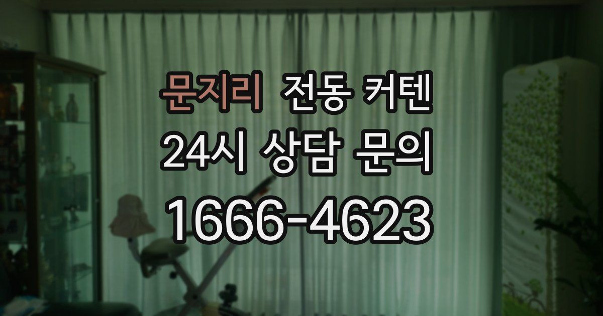 문지리 전동 커텐