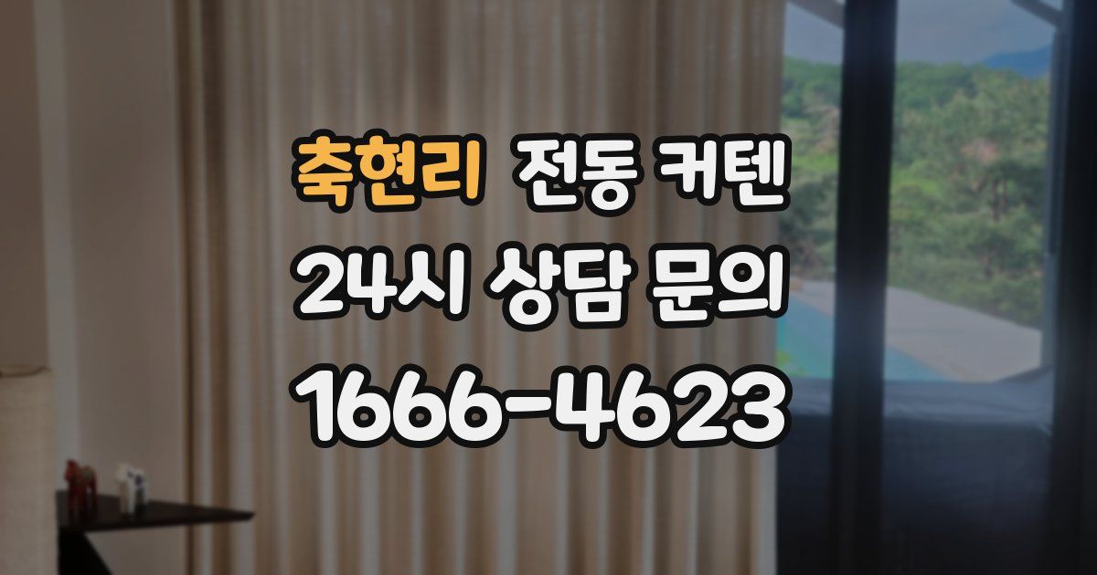 축현리 전동 커텐