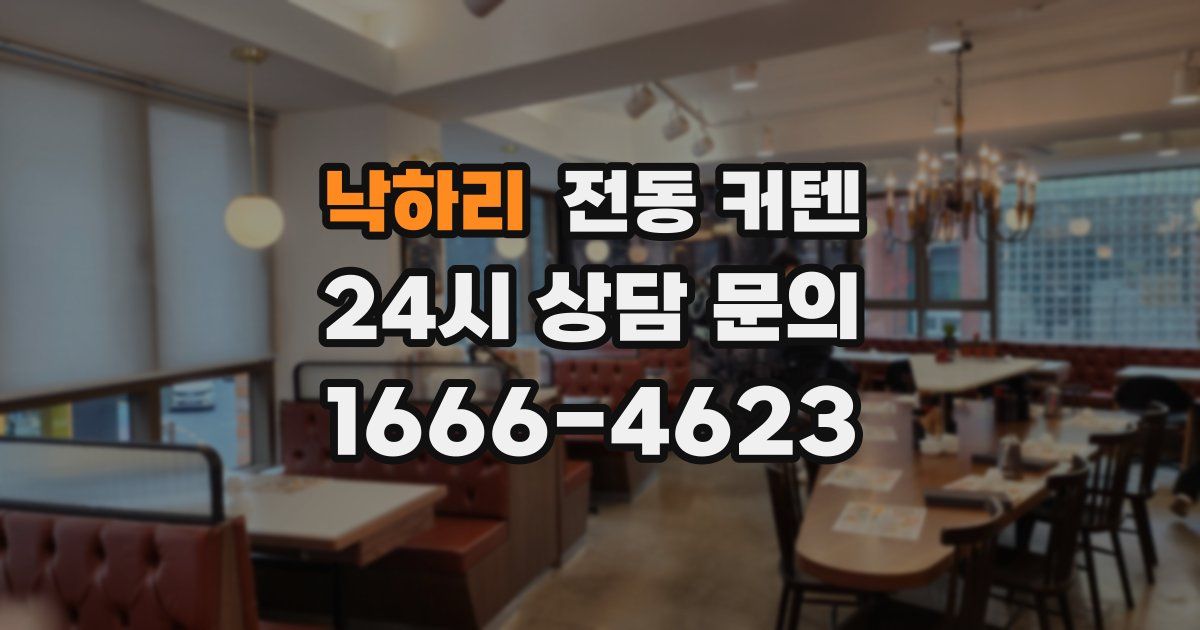 낙하리 전동 커텐