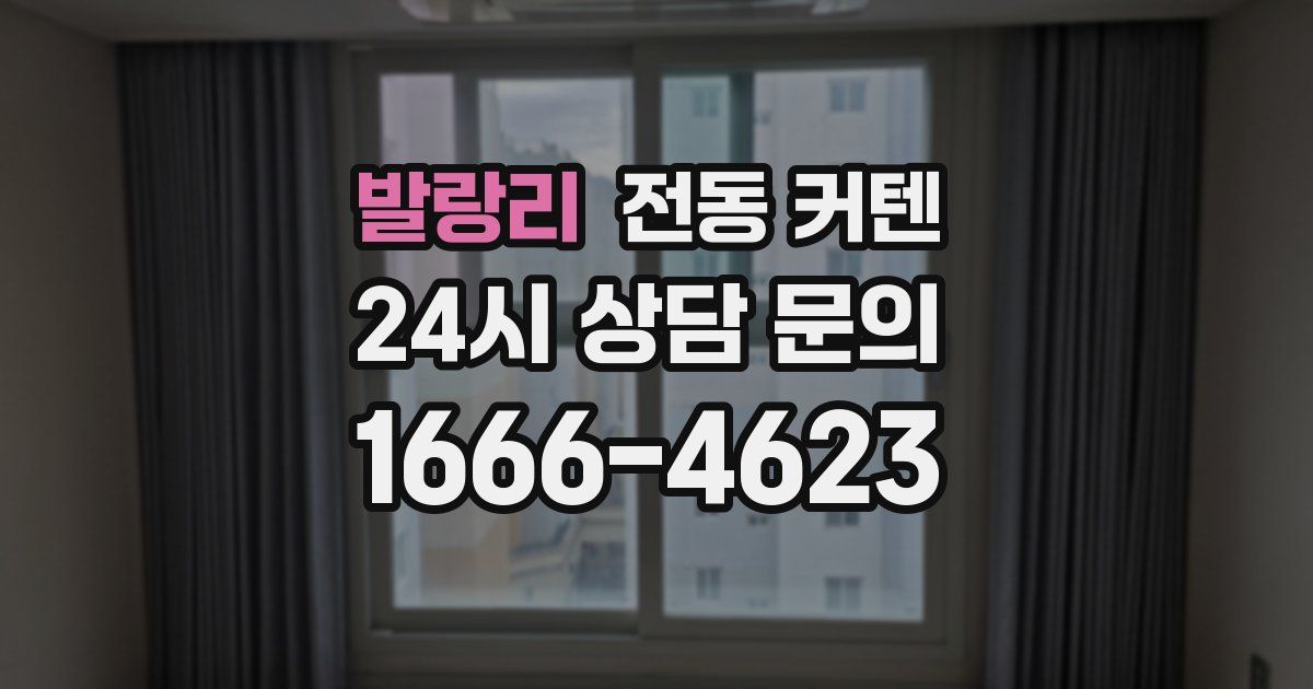 발랑리 전동 커텐