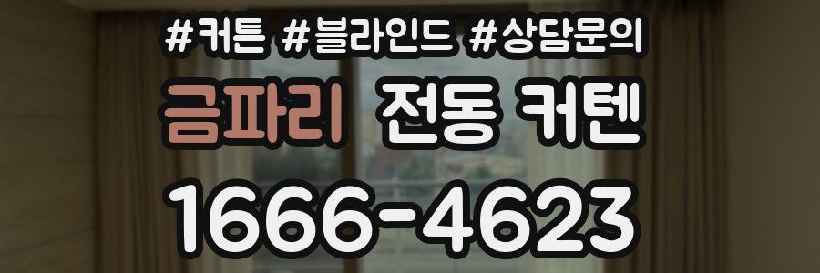 금파리 전동 커텐