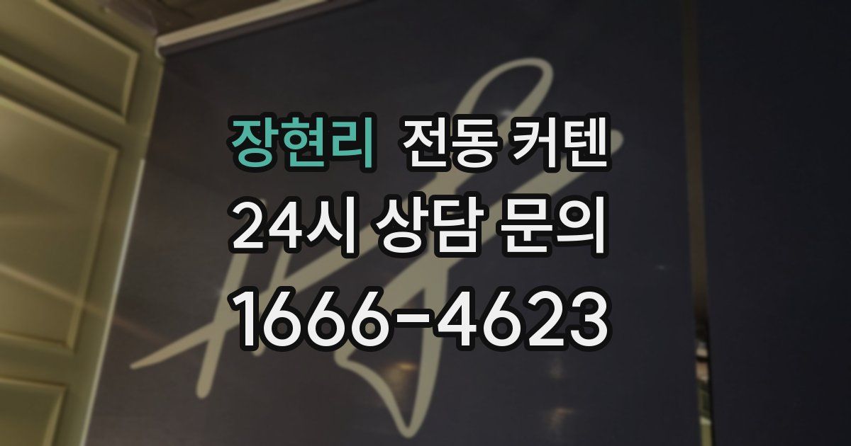 장현리 전동 커텐