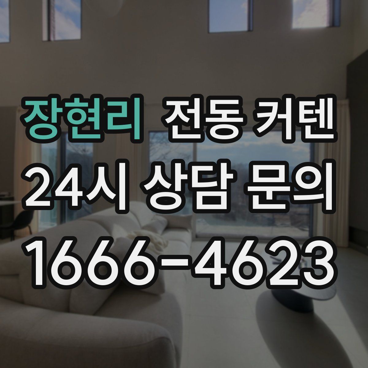 장현리 전동 커텐