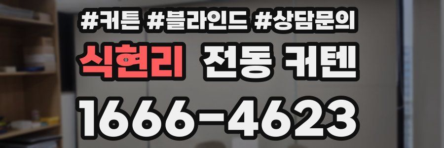 식현리 전동 커텐