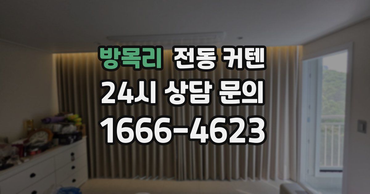 방목리 전동 커텐