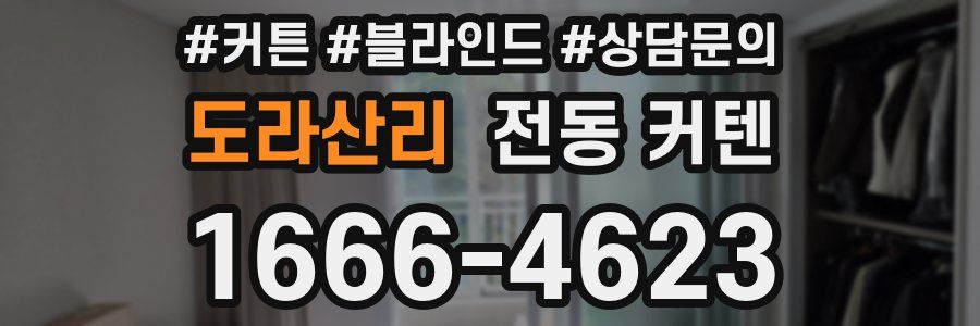 도라산리 전동 커텐