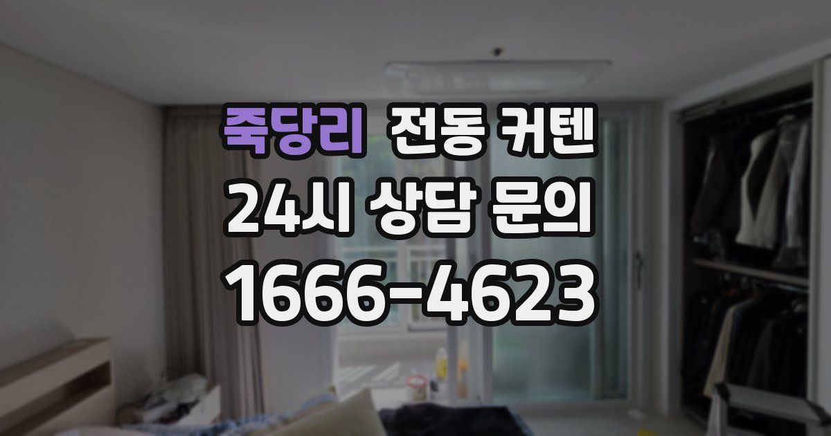 죽당리 전동 커텐