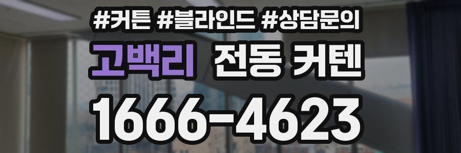 고백리 전동 커텐