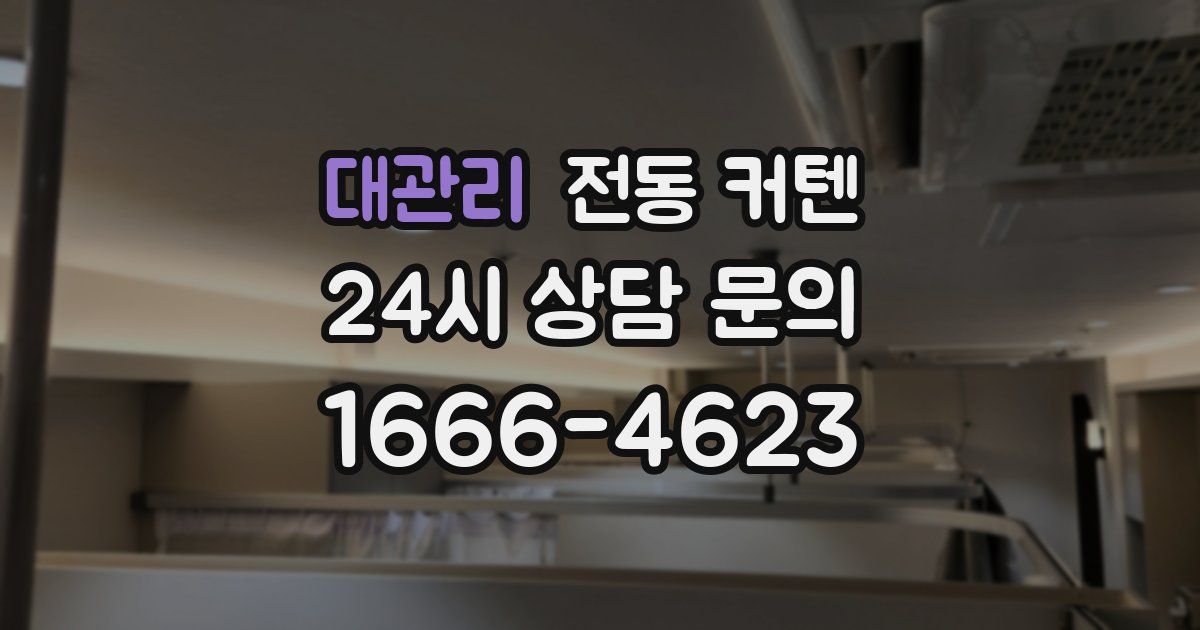 대관리 전동 커텐