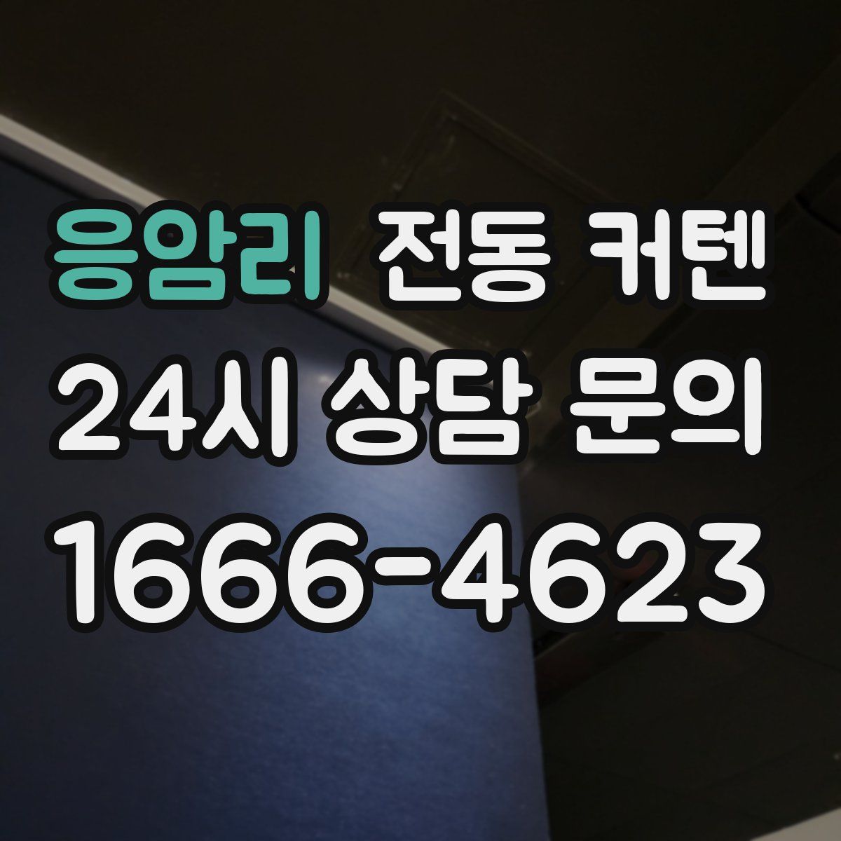 응암리 전동 커텐