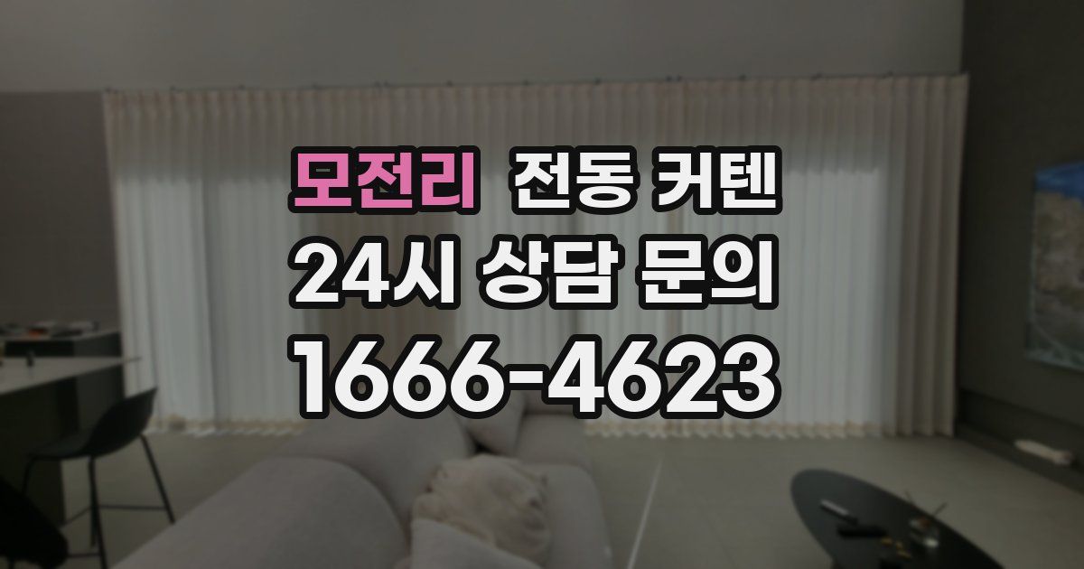 모전리 전동 커텐