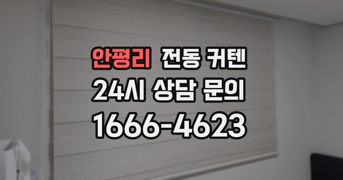 안평리 전동 커텐