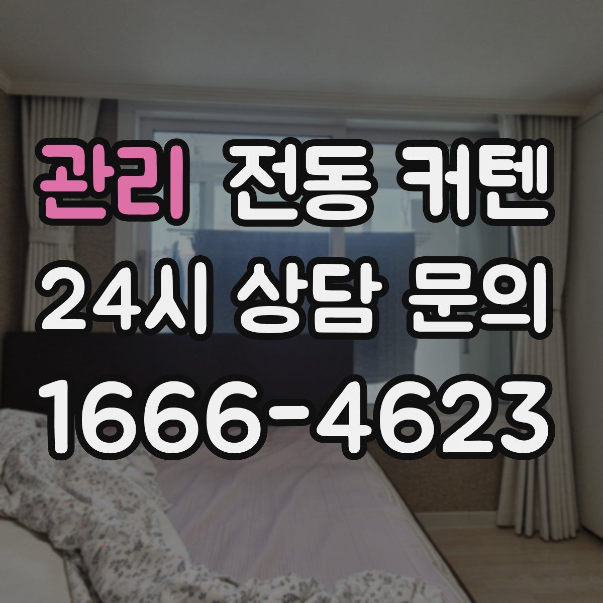 관리 전동 커텐