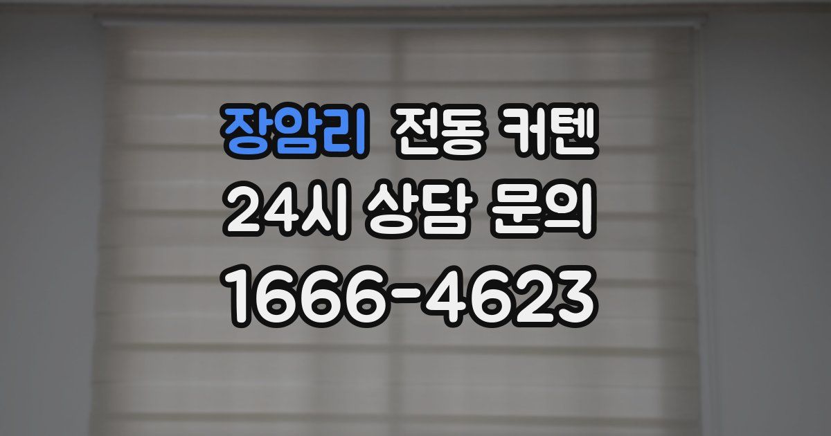 장암리 전동 커텐