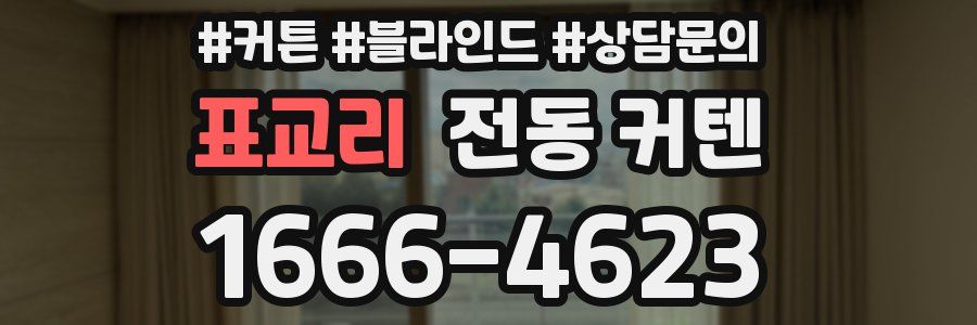 표교리 전동 커텐