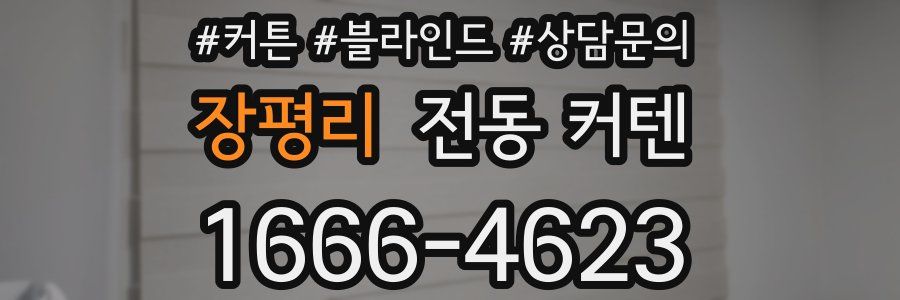 장평리 전동 커텐
